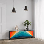 PRISM CONCUSSION Móvel de TV com 3 Portas em Acabamento Preto