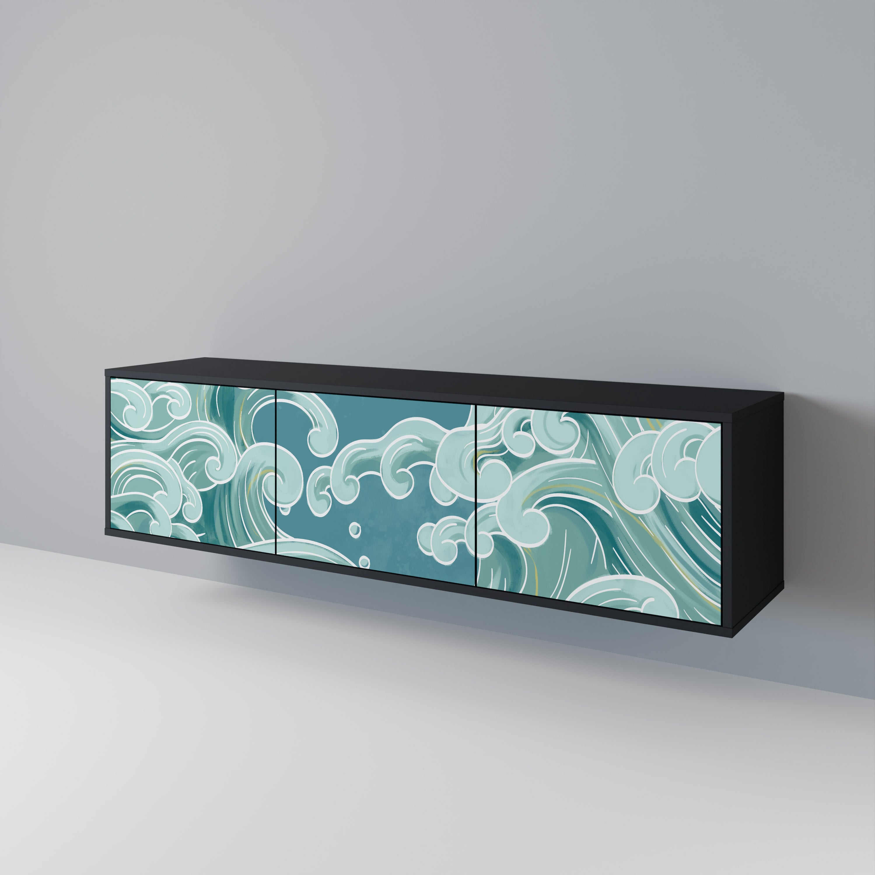 ASIAN SWAY 3-Door TV Cabinet