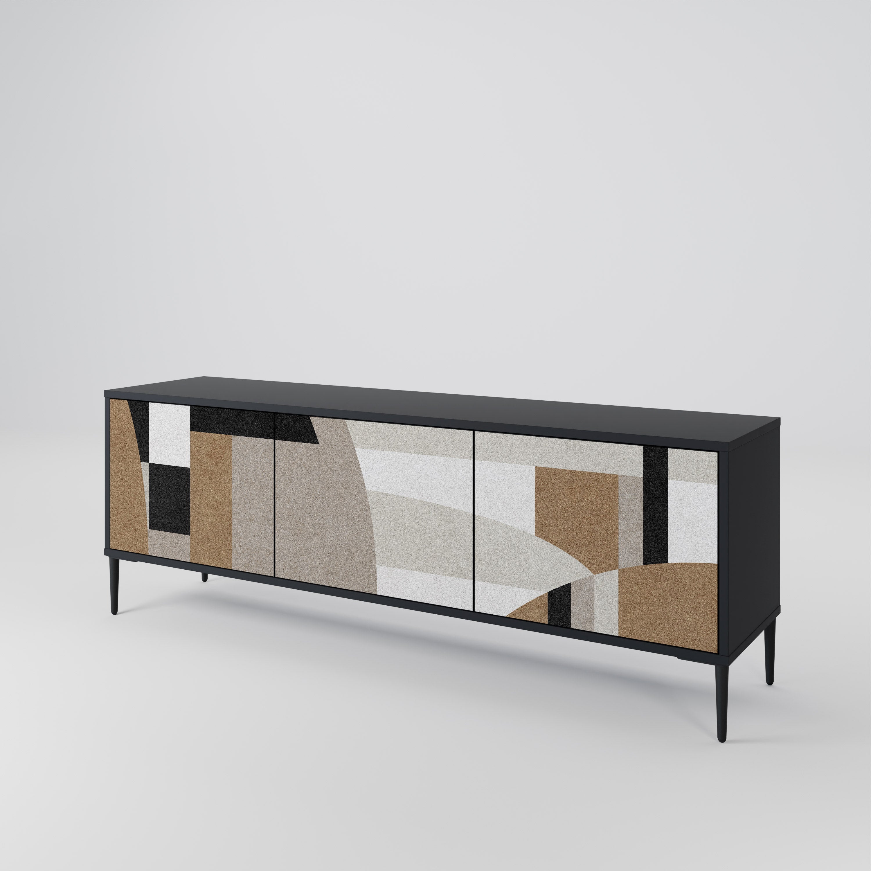 DELICATE MEMENTO 3-Door TV Cabinet