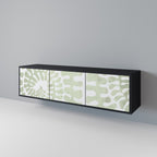 HELIX DANCE Móvel de TV com 3 Portas em Acabamento Preto