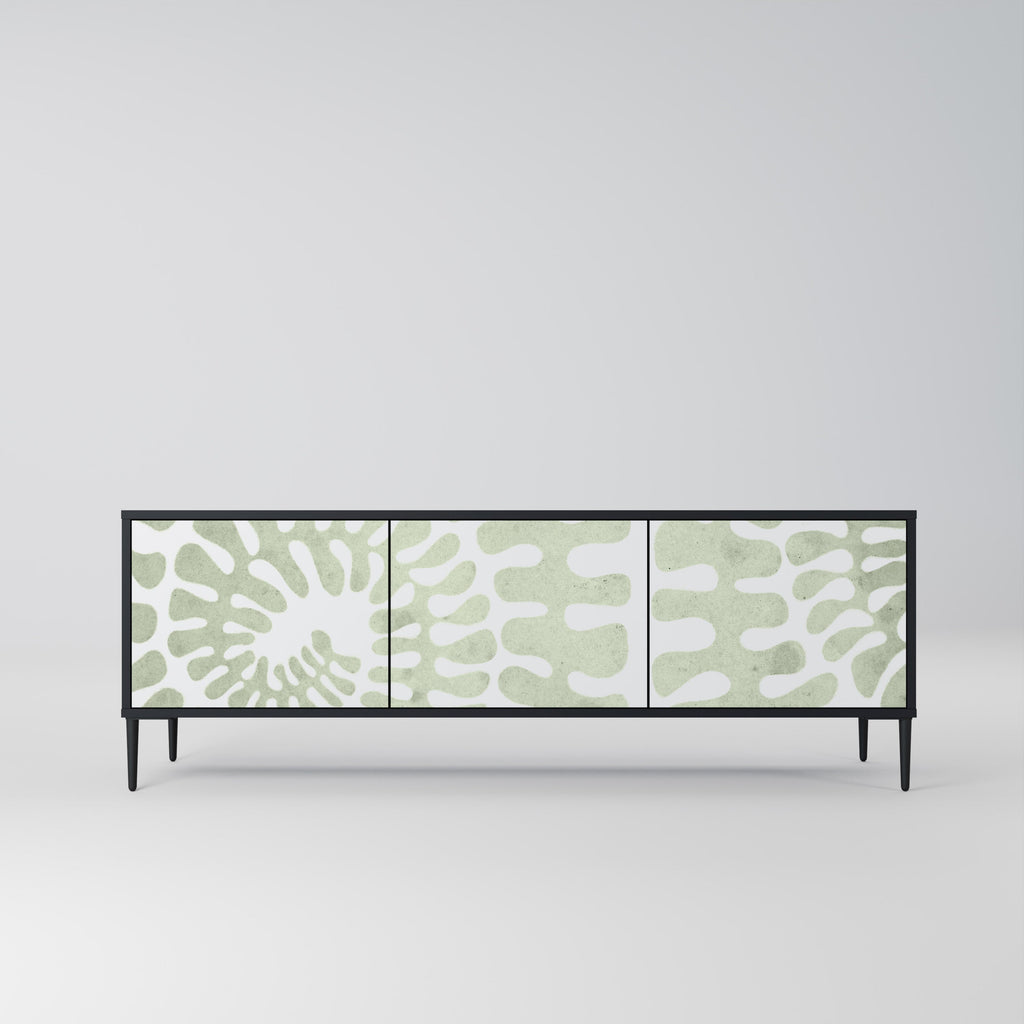 HELIX DANCE Móvel de TV com 3 Portas em Acabamento Preto