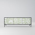 HELIX DANCE Móvel de TV com 3 Portas em Acabamento Preto