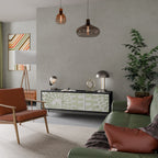 HELIX DANCE Móvel de TV com 3 Portas em Acabamento Preto