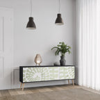 HELIX DANCE Móvel de TV com 3 Portas em Acabamento Preto