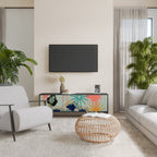 KANAGAWA BEAUTY Móvel de TV com 3 Portas em Acabamento Preto