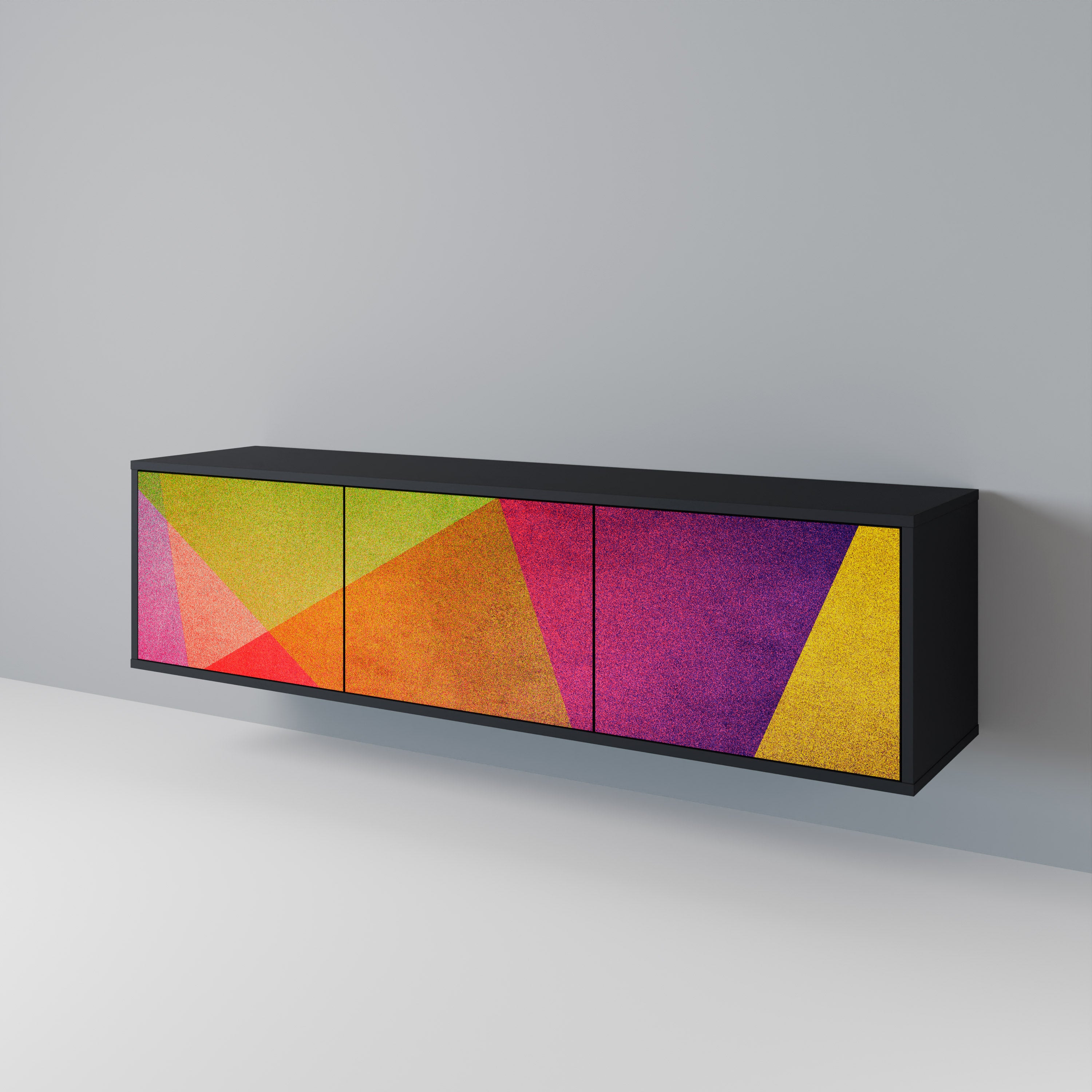 VIVID GEOMETRY Móvel de TV de 3 Portas