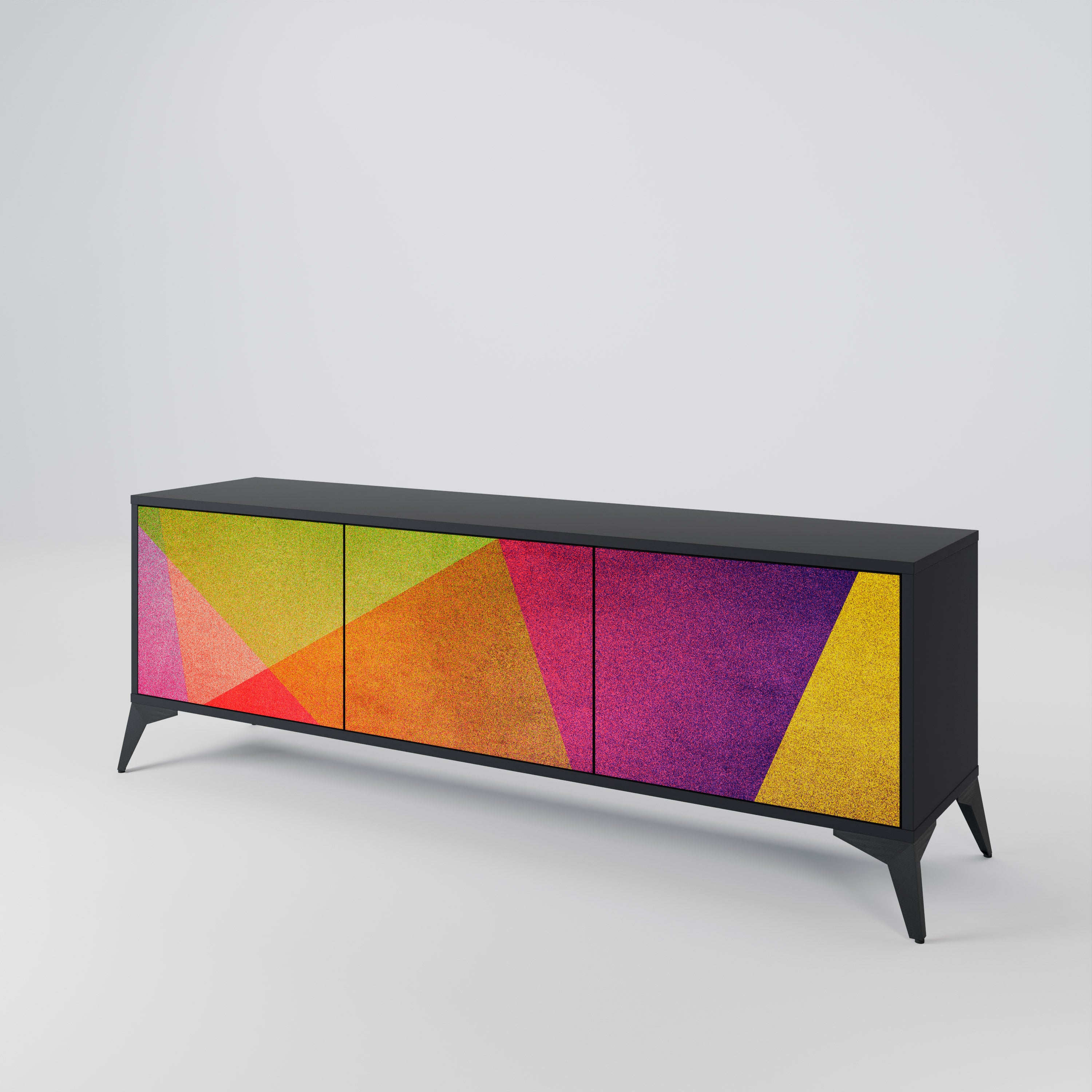 VIVID GEOMETRY Móvel de TV de 3 Portas