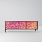 IRREGULAR PINK Móvel de TV com 3 Portas em Acabamento Preto