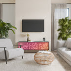 IRREGULAR PINK Móvel de TV com 3 Portas em Acabamento Preto