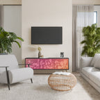 IRREGULAR PINK Móvel de TV com 3 Portas em Acabamento Preto