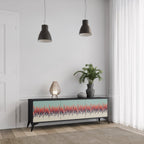 CHROMA CONTOURS 3-Door TV Stand in Black Finish