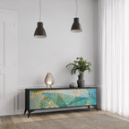 SPECTRUM SPLENDOR Móvel de TV com 3 Portas em Acabamento Preto