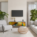 PIERCING SHARPNESS Móvel de TV com 3 Portas em Acabamento Preto