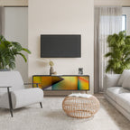 PIERCING SHARPNESS Móvel de TV com 3 Portas em Acabamento Preto