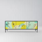 BODY LANGUAGE Móvel de TV com 3 Portas em Acabamento Preto