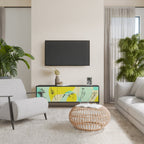 BODY LANGUAGE Móvel de TV com 3 Portas em Acabamento Preto