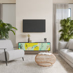 BODY LANGUAGE Móvel de TV com 3 Portas em Acabamento Preto