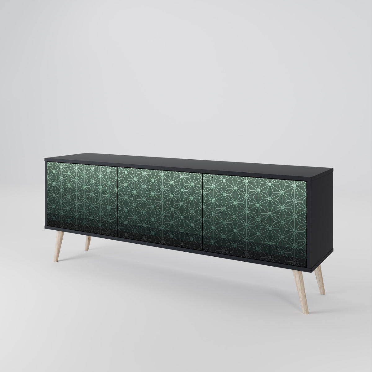 ORNAMENTAL GLIMMER Móvel de TV de 3 Portas