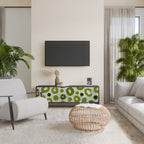 GREEN RHAPSODY Móvel de TV com 3 Portas em Acabamento Preto