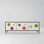 COLORFUL COSMOS Móvel de TV com 3 Portas em Acabamento Preto