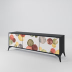 FLEETING HAPPINESS Móvel de TV com 3 Portas em Acabamento Preto