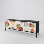 FLEETING HAPPINESS Móvel de TV com 3 Portas em Acabamento Preto