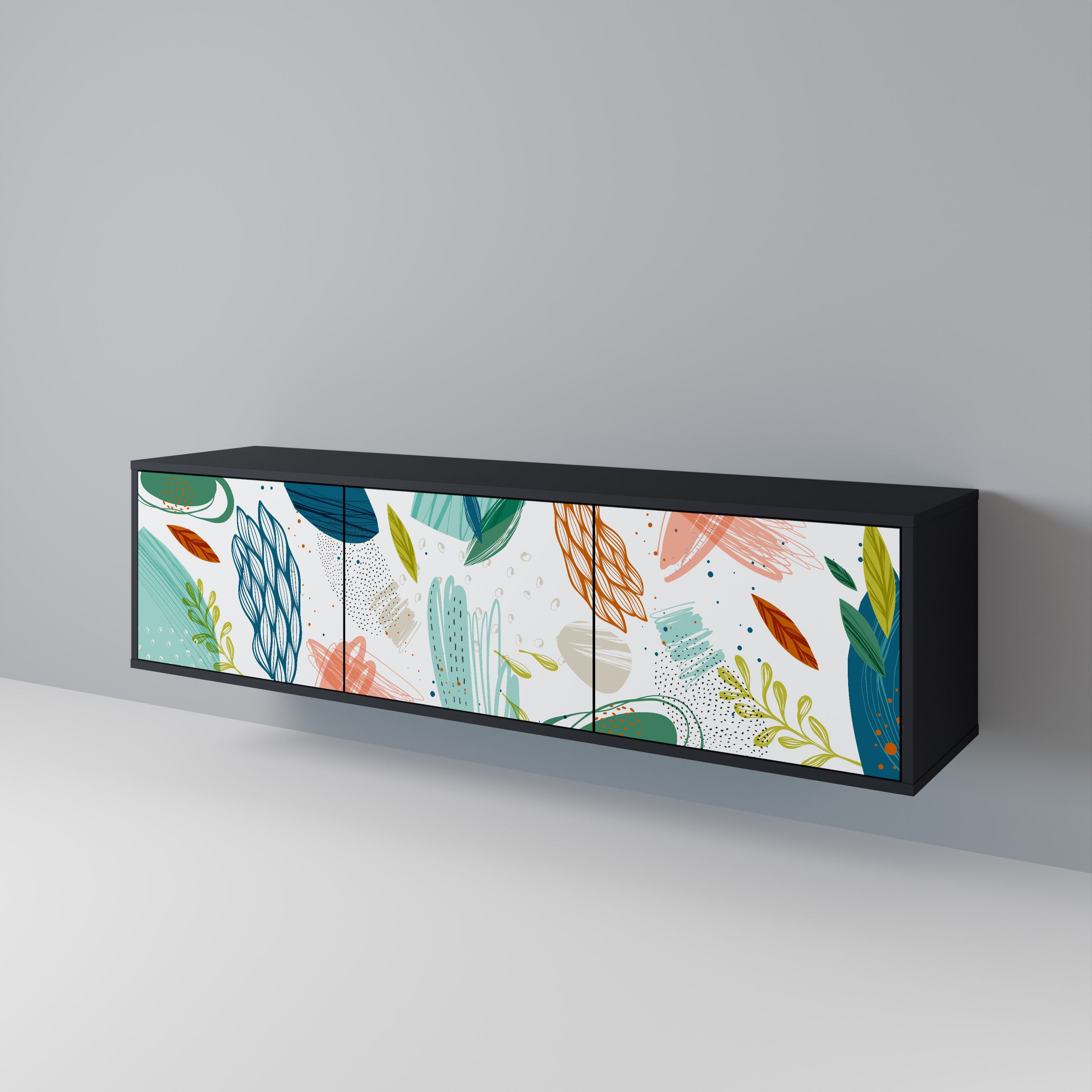 BOTANICAL HURRICANE Móvel de TV de 3 Portas