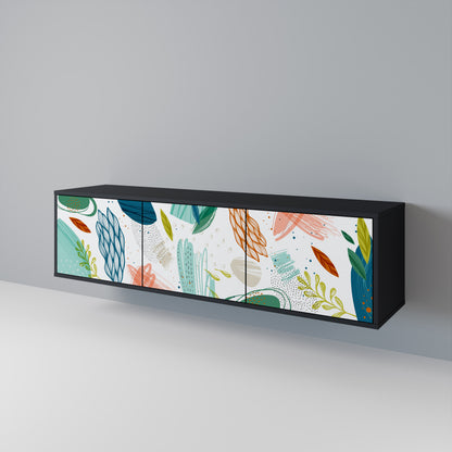 BOTANICAL HURRICANE Móvel de TV de 3 Portas