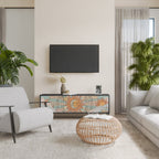 MYSTICAL STRUCTURE Móvel de TV com 3 Portas em Acabamento Preto