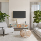 MYSTICAL STRUCTURE Móvel de TV com 3 Portas em Acabamento Preto