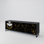 STELLAR CONSTELLATIONS Móvel de TV com 3 Portas em Acabamento Preto