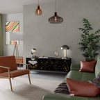 STELLAR CONSTELLATIONS Móvel de TV com 3 Portas em Acabamento Preto