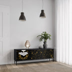 STELLAR CONSTELLATIONS Móvel de TV com 3 Portas em Acabamento Preto