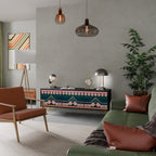 ROYAL COMPOSITION Móvel de TV com 3 Portas em Acabamento Preto