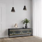 ROYAL ORDINARINESS 3-Door TV Stand in Black Finish