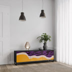 INDEPENDENT BORDER 3-Door TV Stand in Black Finish