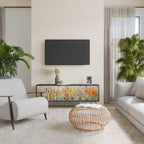 BIRCH KALEIDOSCOPE Móvel de TV com 3 Portas em Acabamento Preto