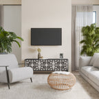 MONOCHROME NEXUS Móvel de TV com 3 Portas em Acabamento Preto