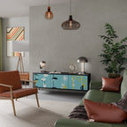 PATHS TO HAPPINESS Móvel de TV com 3 Portas em Acabamento Preto