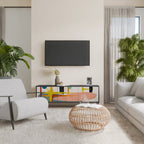 INTERSTELLAR VIBES Móvel de TV com 3 Portas em Acabamento Preto