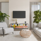 INTERSTELLAR VIBES Móvel de TV com 3 Portas em Acabamento Preto