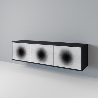 BLACK HOLE Móvel de TV de 3 Portas