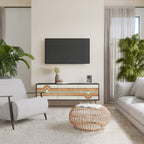 EXCEPTIONAL STREAM Móvel de TV com 3 Portas em Acabamento Preto