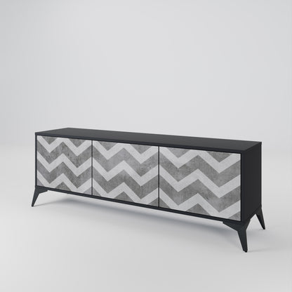 TOUGH ZIG ZAG Móvel de TV de 3 Portas