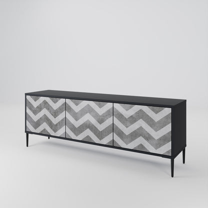 TOUGH ZIG ZAG Móvel de TV de 3 Portas