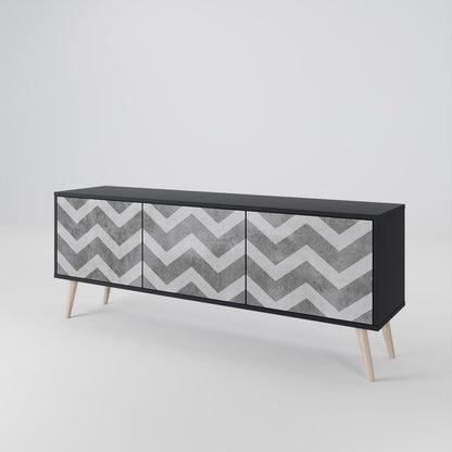 TOUGH ZIG ZAG Móvel de TV de 3 Portas