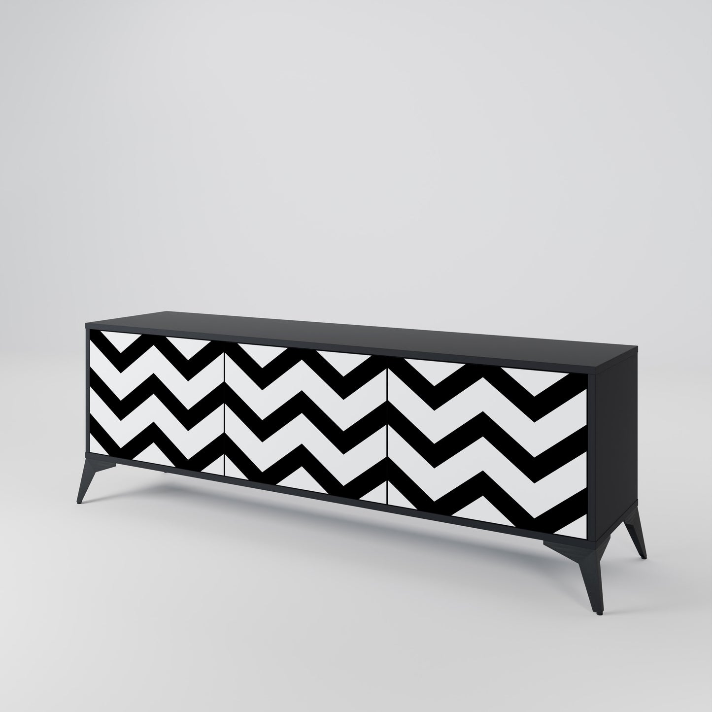 CLASSIC ZIG ZAG Móvel de TV de 3 Portas