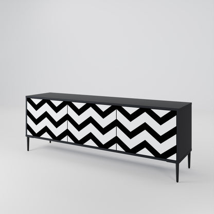 CLASSIC ZIG ZAG Móvel de TV de 3 Portas