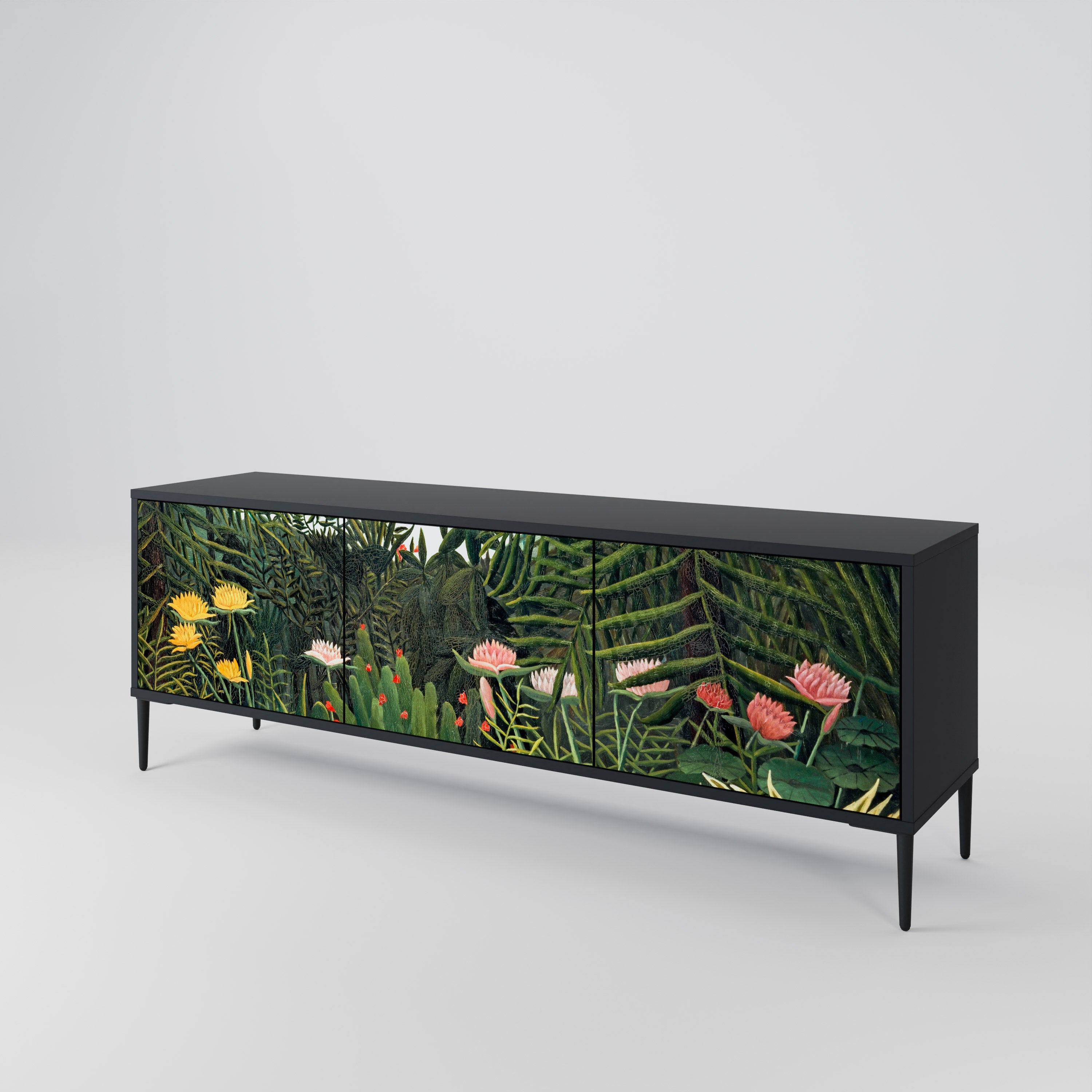 VIRGIN FOREST WITH SUNSET 3-Door TV Cabinet