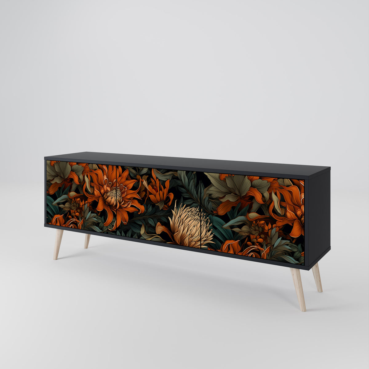 DAWN BLOOM Móvel de TV de 3 Portas